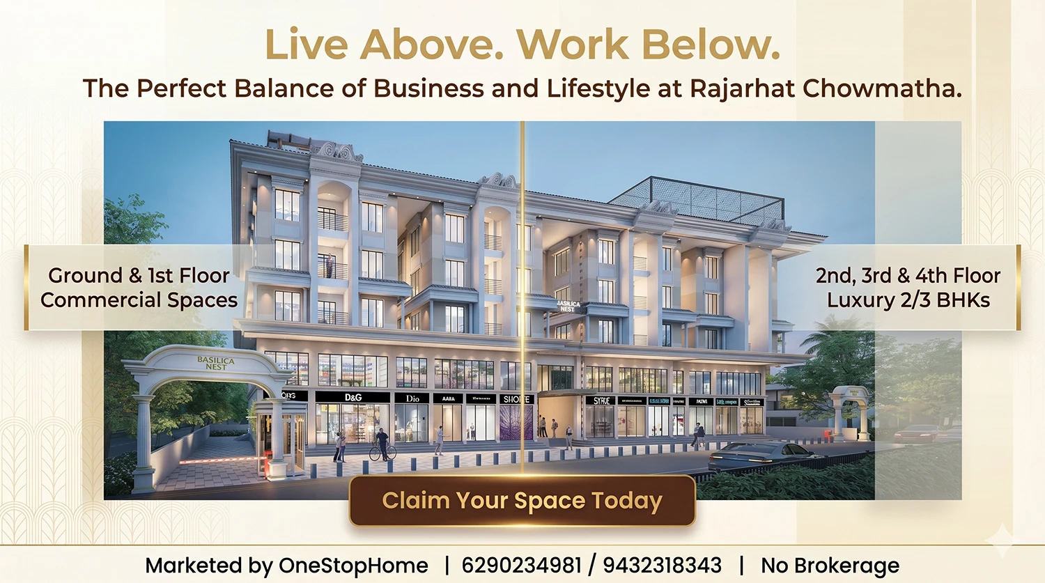 Premium 2 & 3 BHK Apartments & Commercial Spaces at Rajarhat Chowmatha
