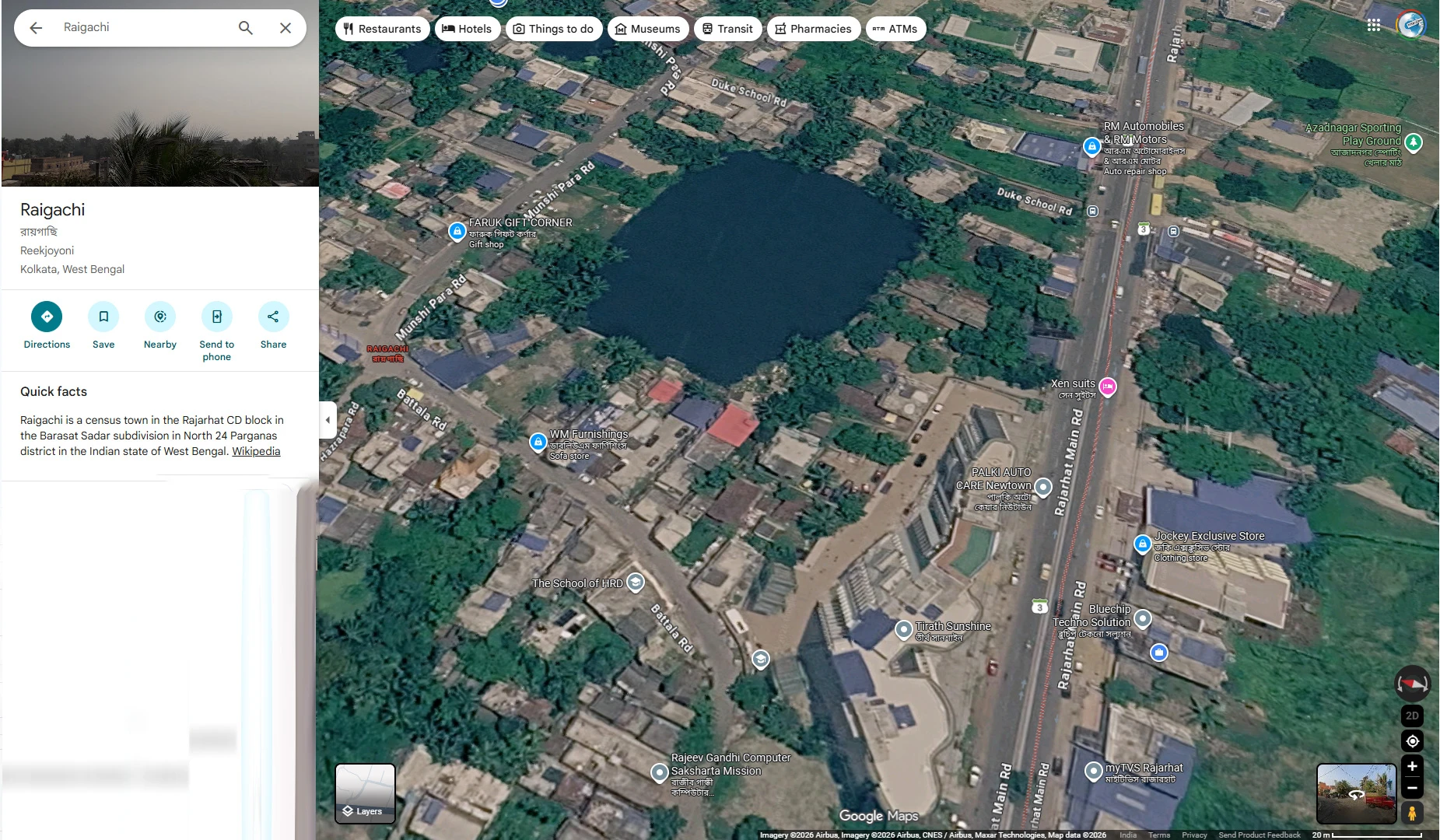 5200 Sq. Ft. Vacant Land for Rent on Raigachi Battala Road, Rajarhat